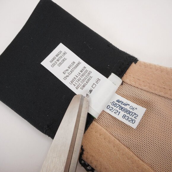 Aerie Bra sz 38DD Real Power Balconette Underwire Black Tan Lace Lightly Padded - Picture 11 of 14